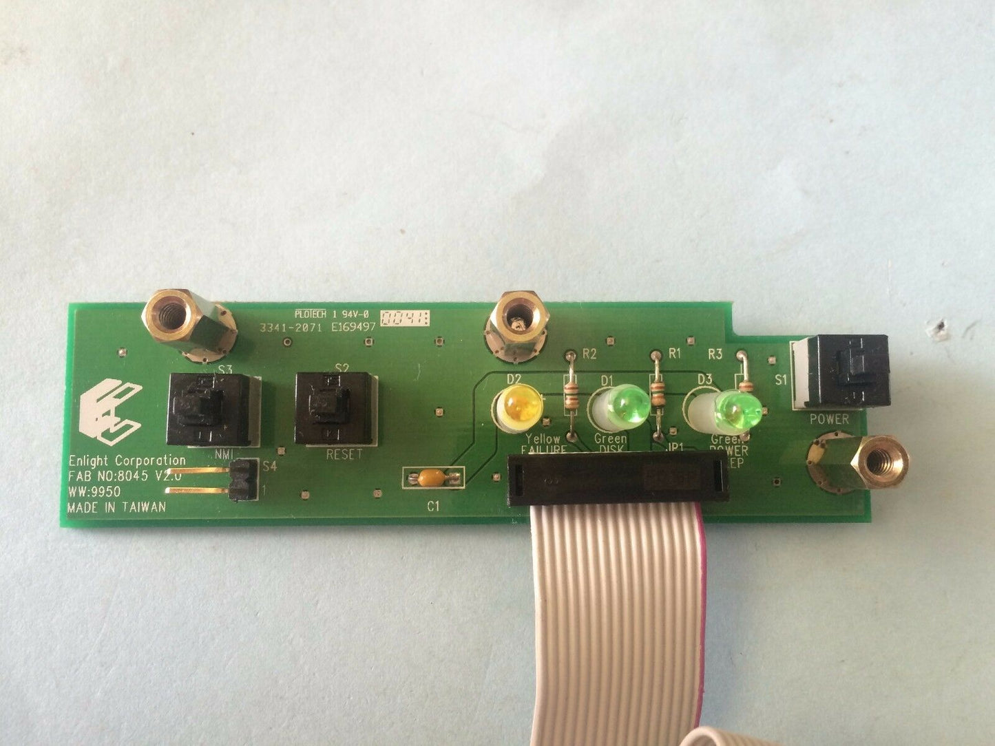 Genuine Enlight LCD PC Front Panel ON/OFF Switch LED PCB Port FAB NO:8045 V2.0
