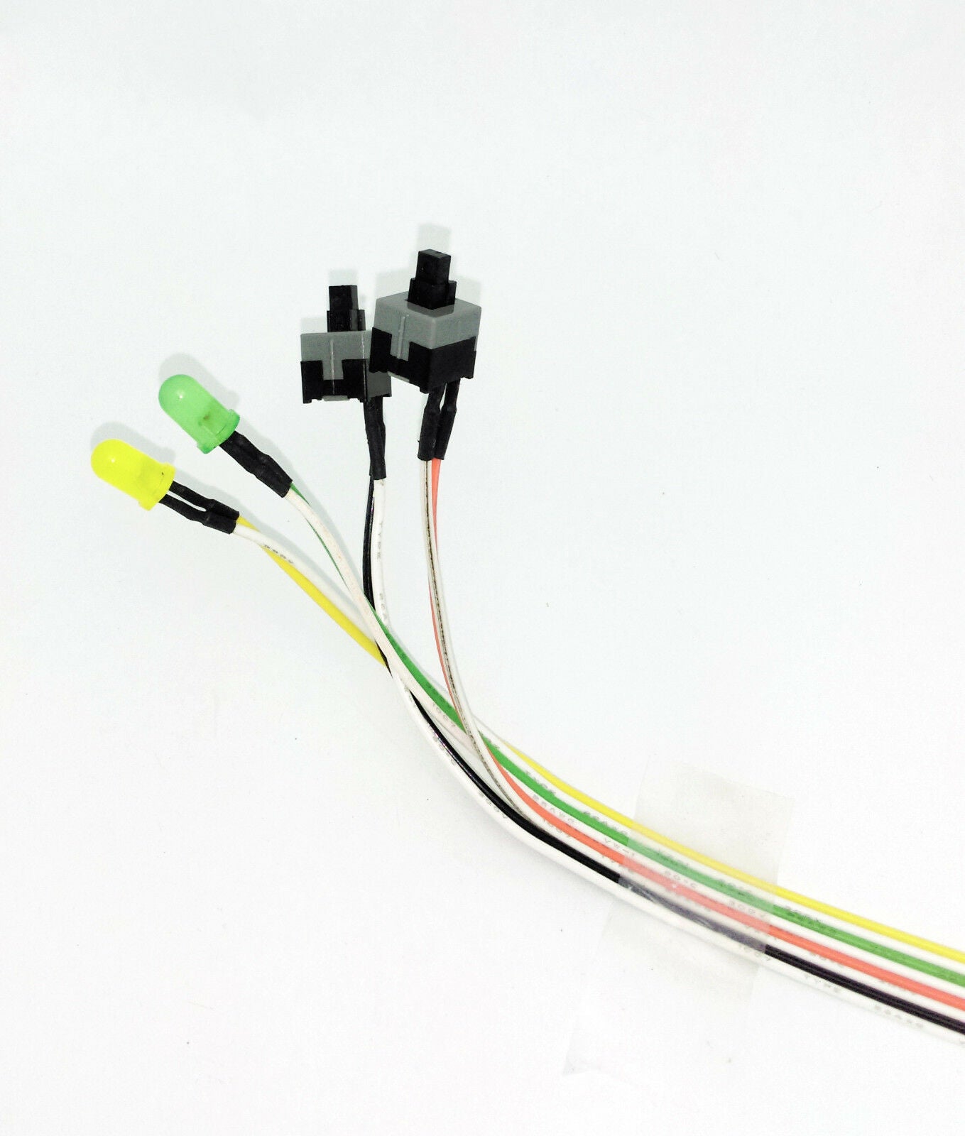 20" Front Panel PC Case ON/OFF Reset Switch POWER/HDD LED Connector Cables