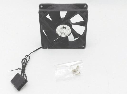 NEW 90mm x 25mm Molex 4-Pin 12V PC Brushless Computer Case Cooling Fan