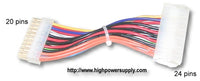 24-to-20 pin Legacy Motherboard Adapter Cable for 24pin PC ATX Power Supply