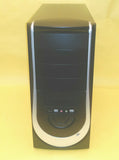 Linkworld 3131-11-c2228u Black & Silver Steel 250mm LED Side Panel Fan Mid Tower ATX Gaming PC Case