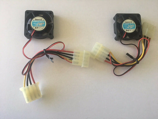 Lot 2: 40mm/ 40mm/ 10mm 12V Molex 4-pin PC Case/Chipset/Graphic Card Cooling Fan
