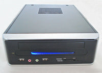 NEW Black Mini ITX Desktop PC Case, PSU, Fan,Memory Card Reader,Slim Optical Bay