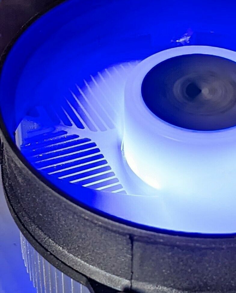 NEW Low-Profile Intel Socket LGA 1150 1151 1155 1200 CPU Blue LED 95mm Cooling Fan