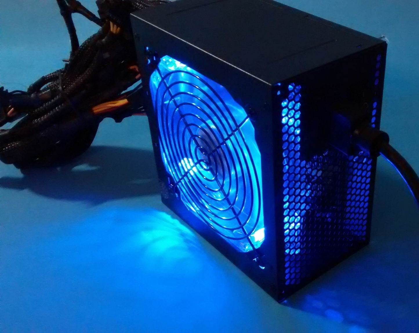 SHARK 1000W 80+ LED Fan Quad PCIe Gaming PC ATX 12V 8-SATA Power Supply, UL CORD