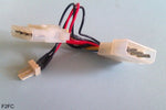 Molex 4-pin Peripheral Power Connector to 3-pin 12V Fan Socket Converter/Adapter