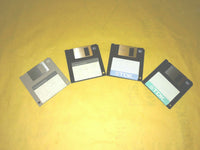 LOT 4: 1.44MB PC Floppy Disk 3.5" Computer DOS Bootable Formated Disc +New Label