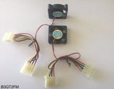 Lot 2: 40mm/ 40mm/ 10mm 12V Molex 4-pin PC Case/Chipset/Graphic Card Cooling Fan