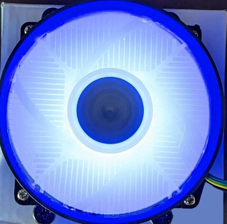 NEW Low-Profile Intel Socket LGA 1150 1151 1155 1200 CPU Blue LED 95mm Cooling Fan