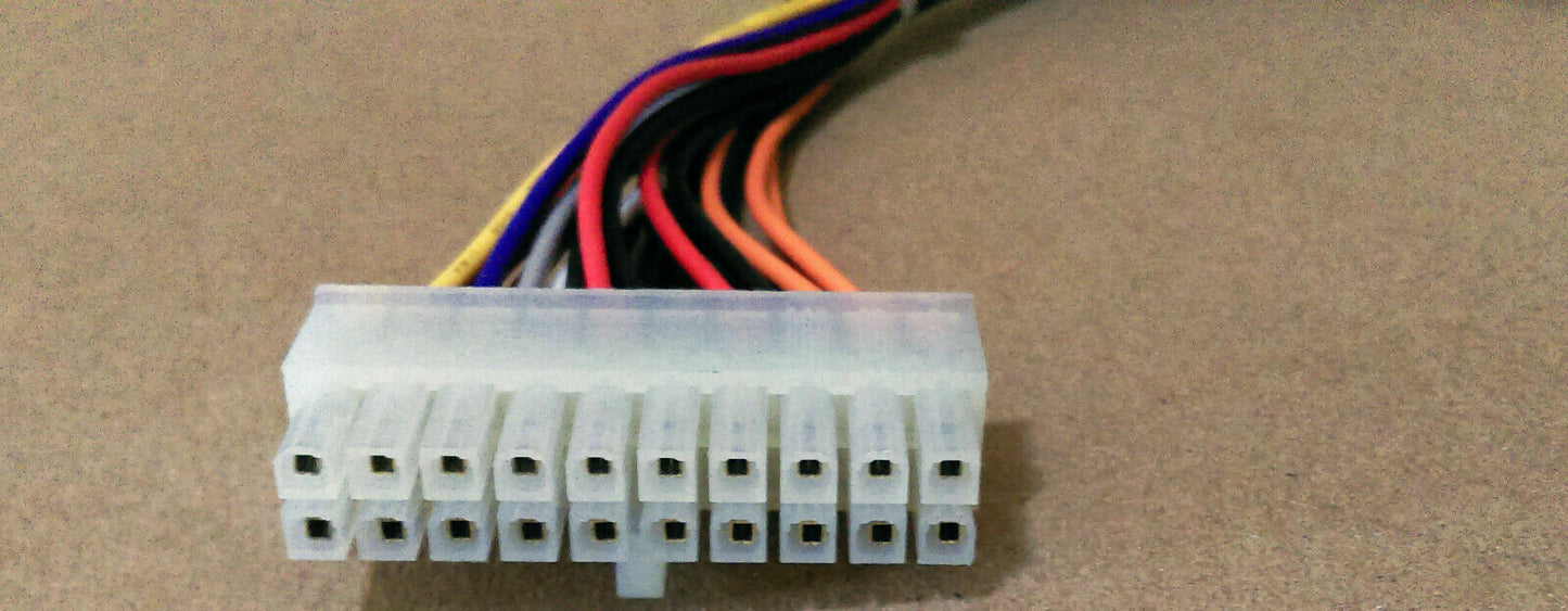 2-Pack: 24-to-20+4pin Adapter Cable for 20pin PC Motherboard +24pin ATX Power Supply