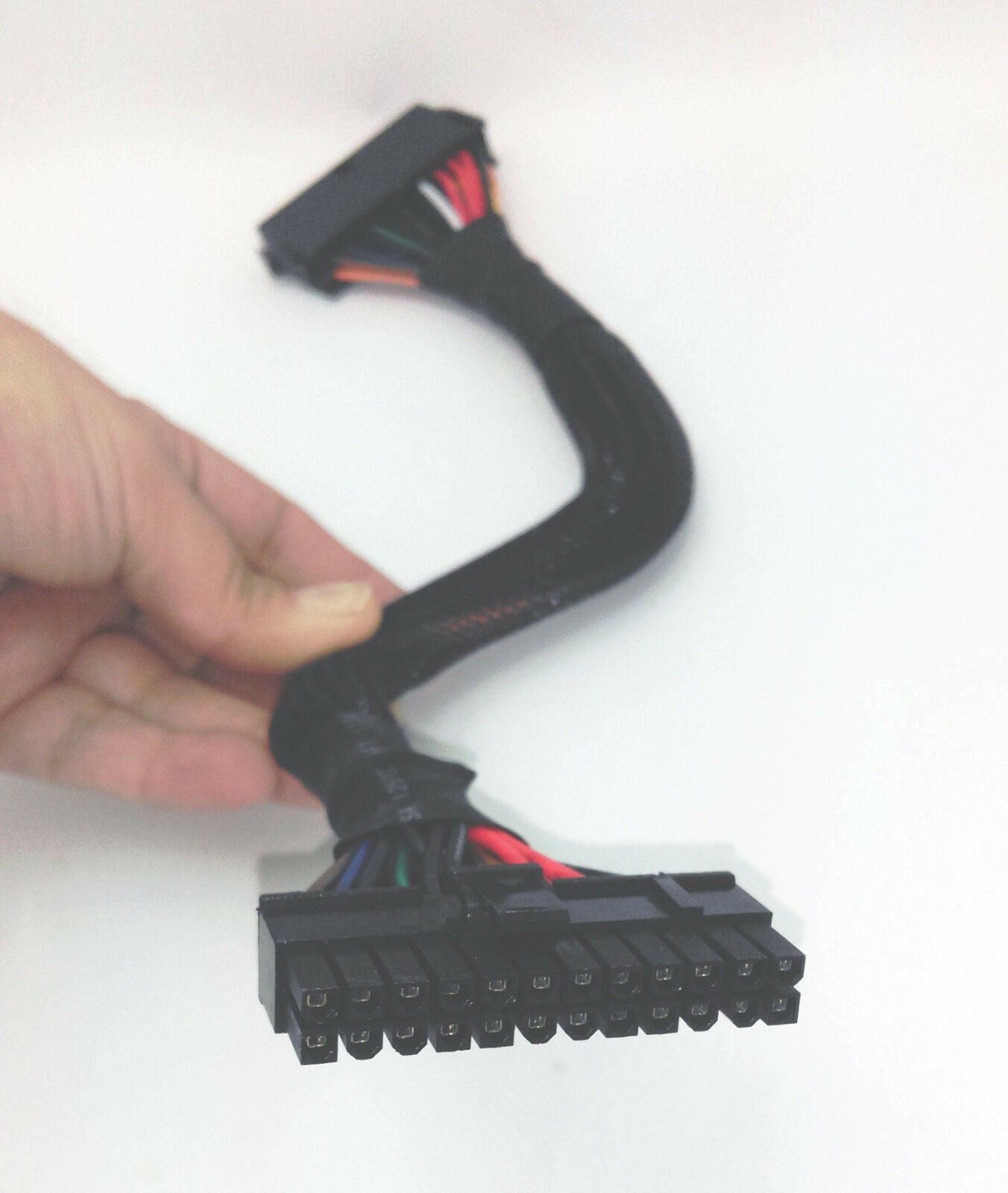 NEW Sleeved 13" PC Power Supply 24-pin ATX Main Connector Extension Cable