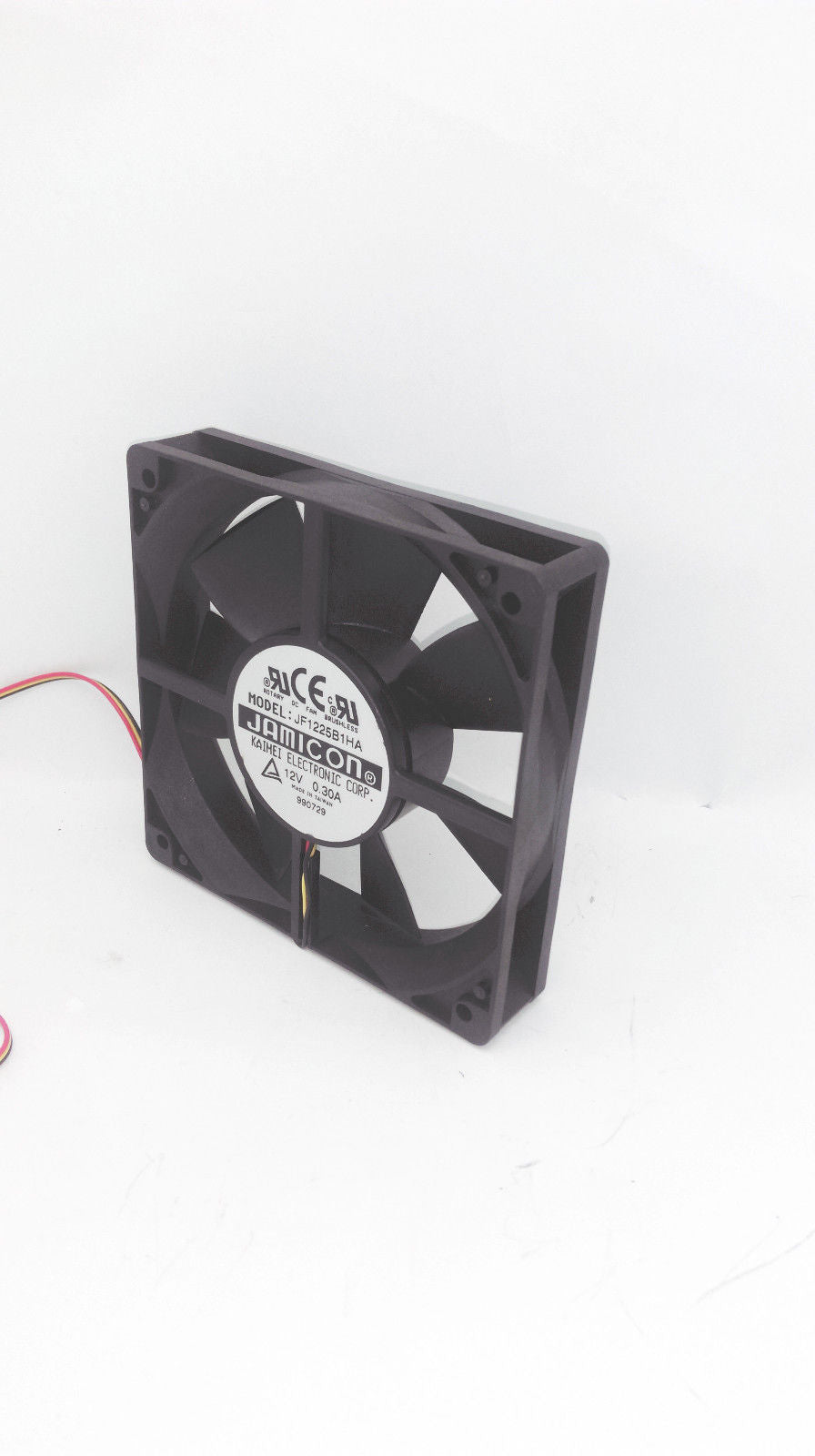 JAMICON Hi-Flow 12V 0.25A 120mm x 25mm 80CFM 3pin PC Case/CPU Dual Ball Bearing Cooling Fan JF1225B1HA