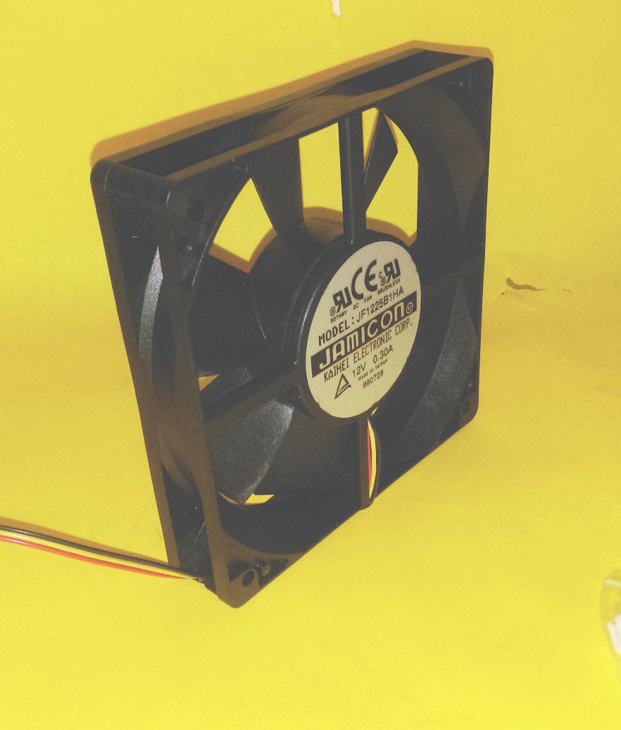 Qty 2: Jamicon 120mm Dual-Ball-Bearing Cooling Fan Kit for Open Air/ PC/ Server Case JF1225B1HA
