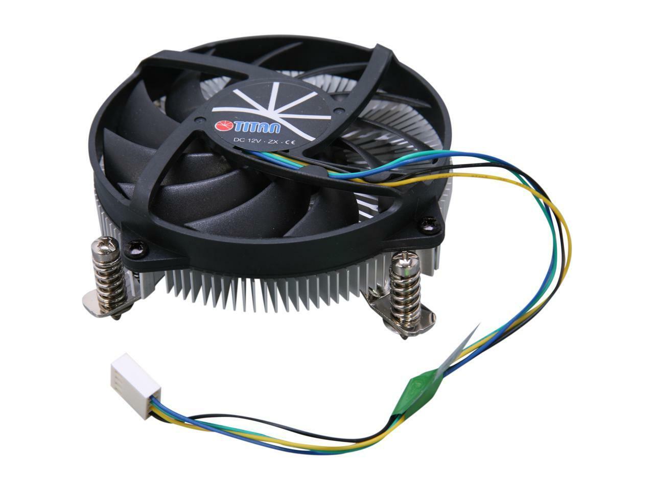 Titan DC-155A915Z/RPW 1U / Mini-ITX PC Intel Socket LGA 1150/1151/1155/1156 Low-Profile CPU Cooler w/ 95mm Cooling Fan