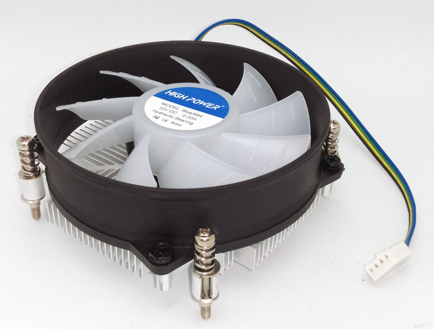 NEW Low-Profile Intel Socket LGA 1150 1151 1155 1200 CPU Blue LED 95mm Cooling Fan