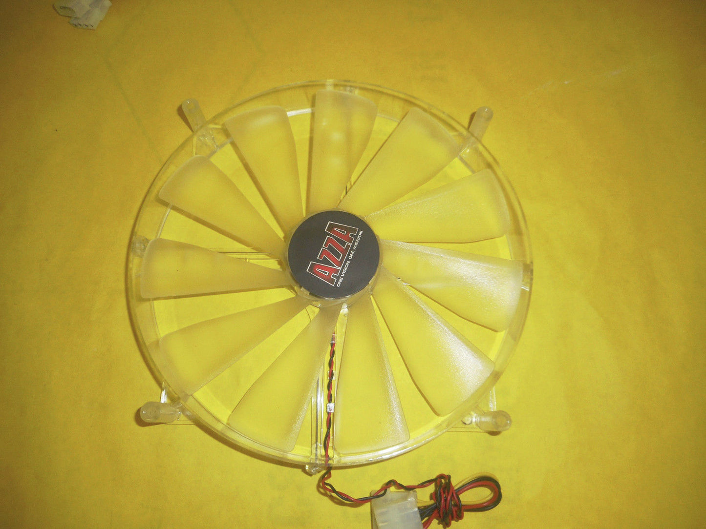 Lot 2: Azza 200mm Blue Quad LED PC Case Side Panel Ventilation Cooling Mod Fan