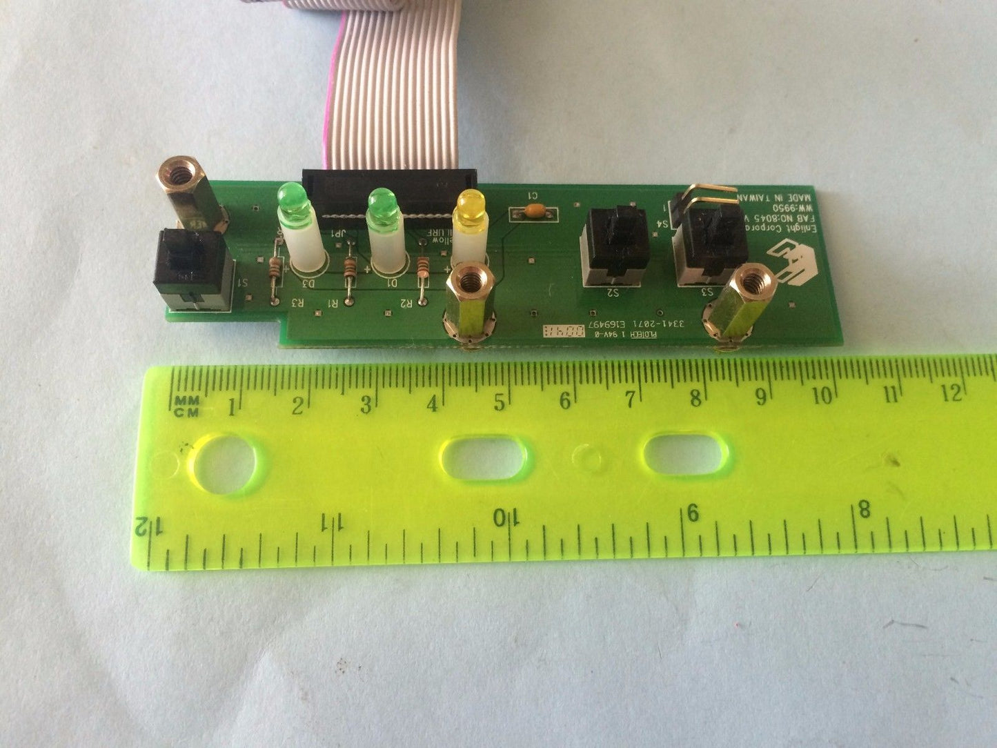 Genuine Enlight LCD PC Front Panel ON/OFF Switch LED PCB Port FAB NO:8045 V2.0