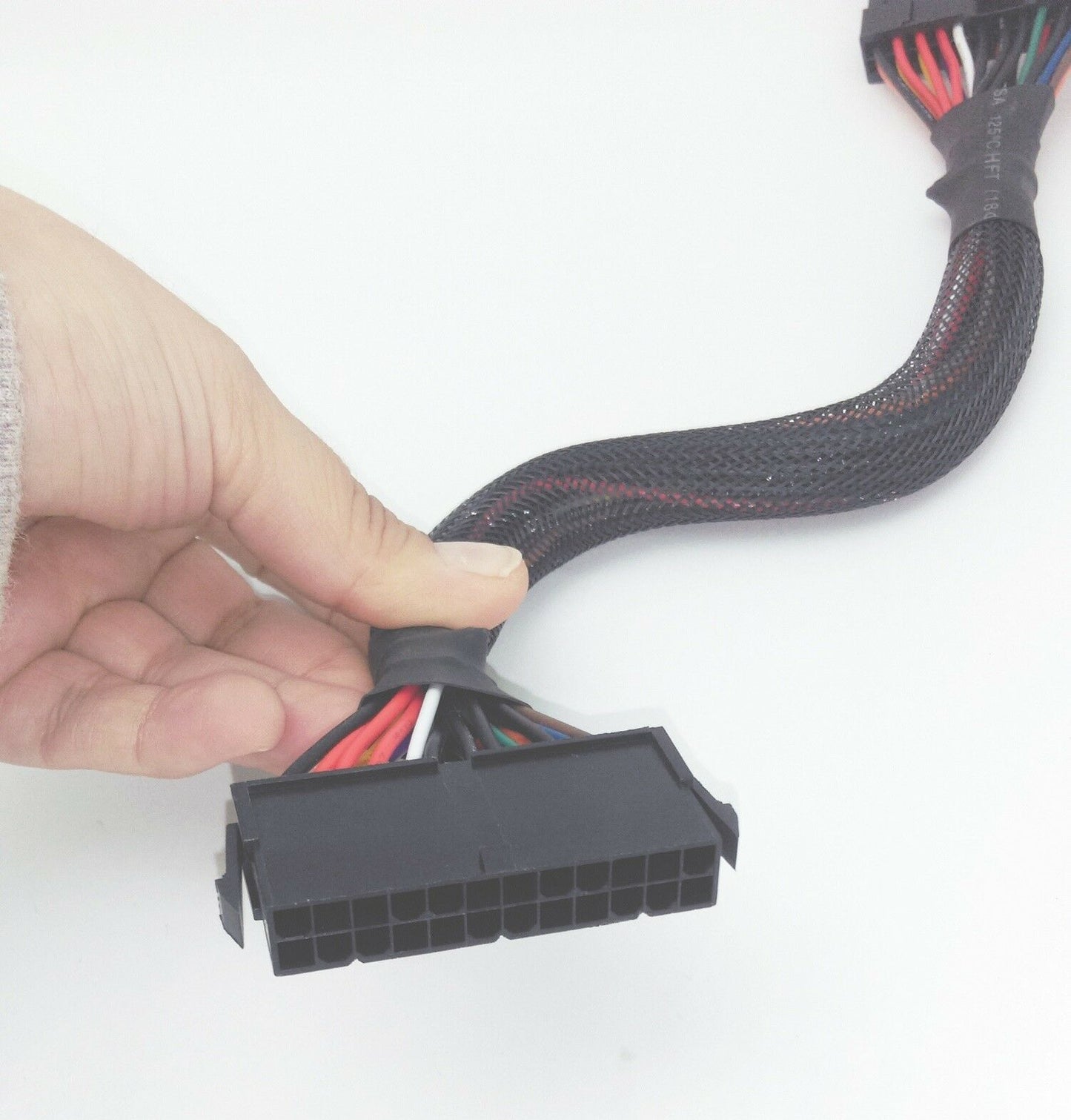 NEW Sleeved 13" PC Power Supply 24-pin ATX Main Connector Extension Cable