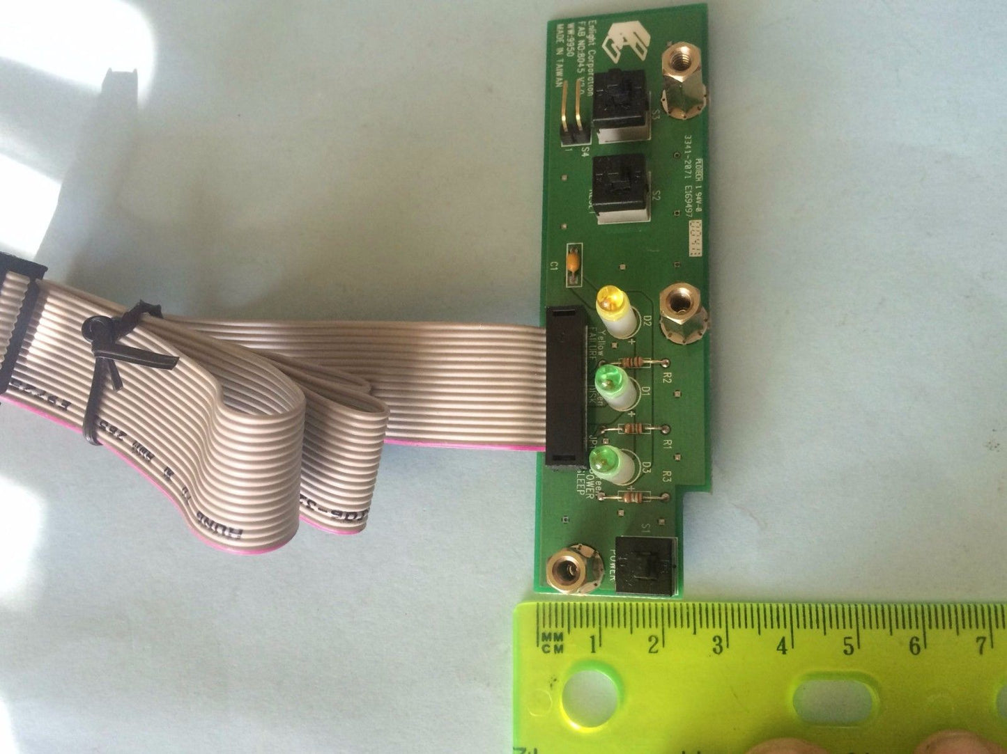 Genuine Enlight LCD PC Front Panel ON/OFF Switch LED PCB Port FAB NO:8045 V2.0