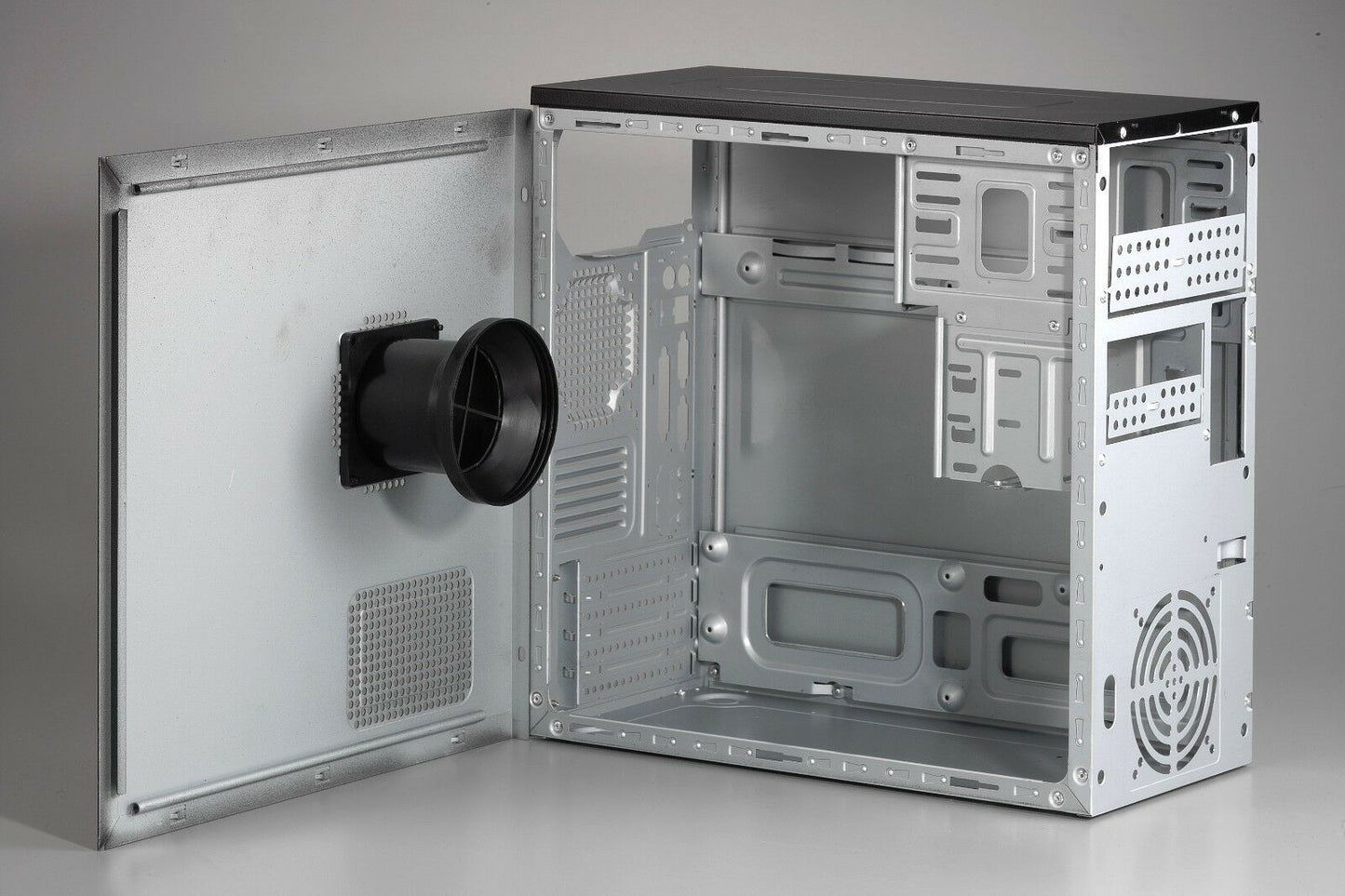 NEW Sleek Black Micro ATX Mini Tower w/ USB 2.0 Side Air Duct Desktop PC Case