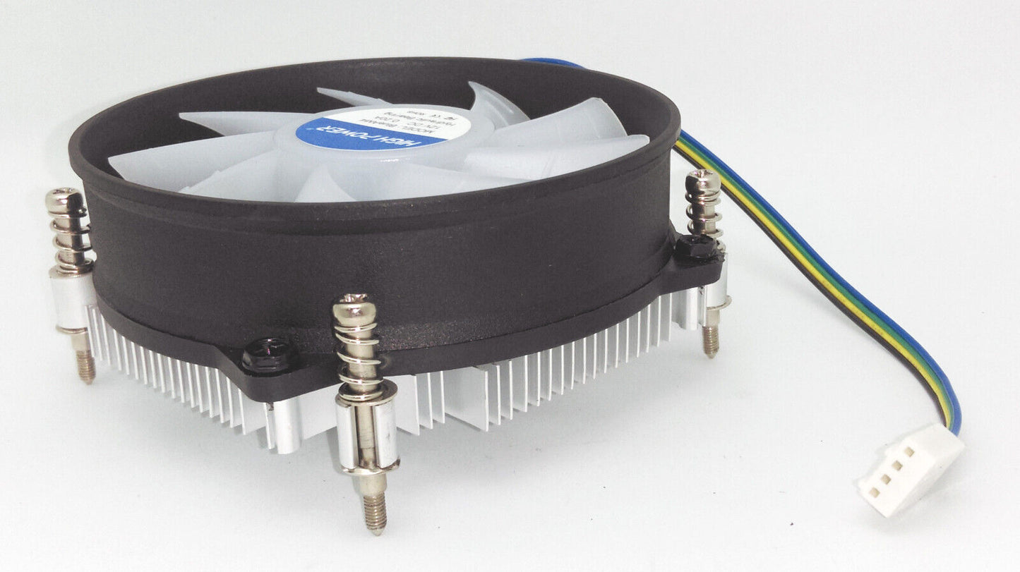 NEW Low-Profile Intel Socket LGA 1150 1151 1155 1200 CPU Blue LED 95mm Cooling Fan