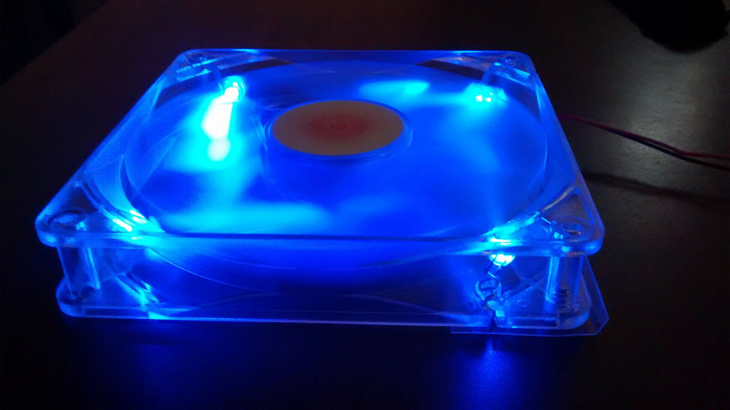 2-Pack: NEW HIGH POWER/LY 2pin 135mm/140mm Replacement LED ATX Power Supply Fan (Copy)