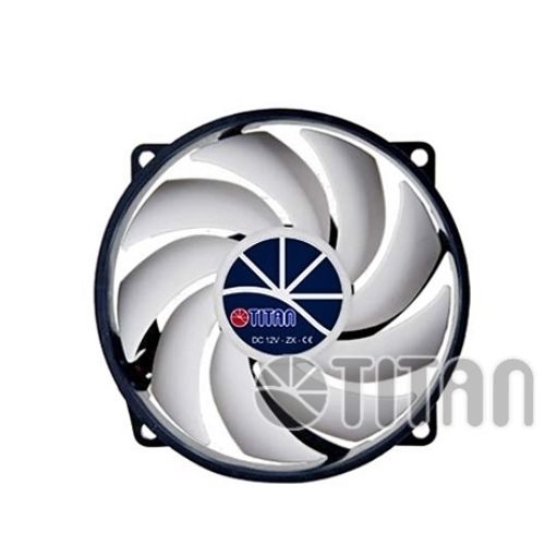 Titan 80mm PWM/4pin/3pin PC Case VGA Cooler Cooling Fan w/ Shock Absorption