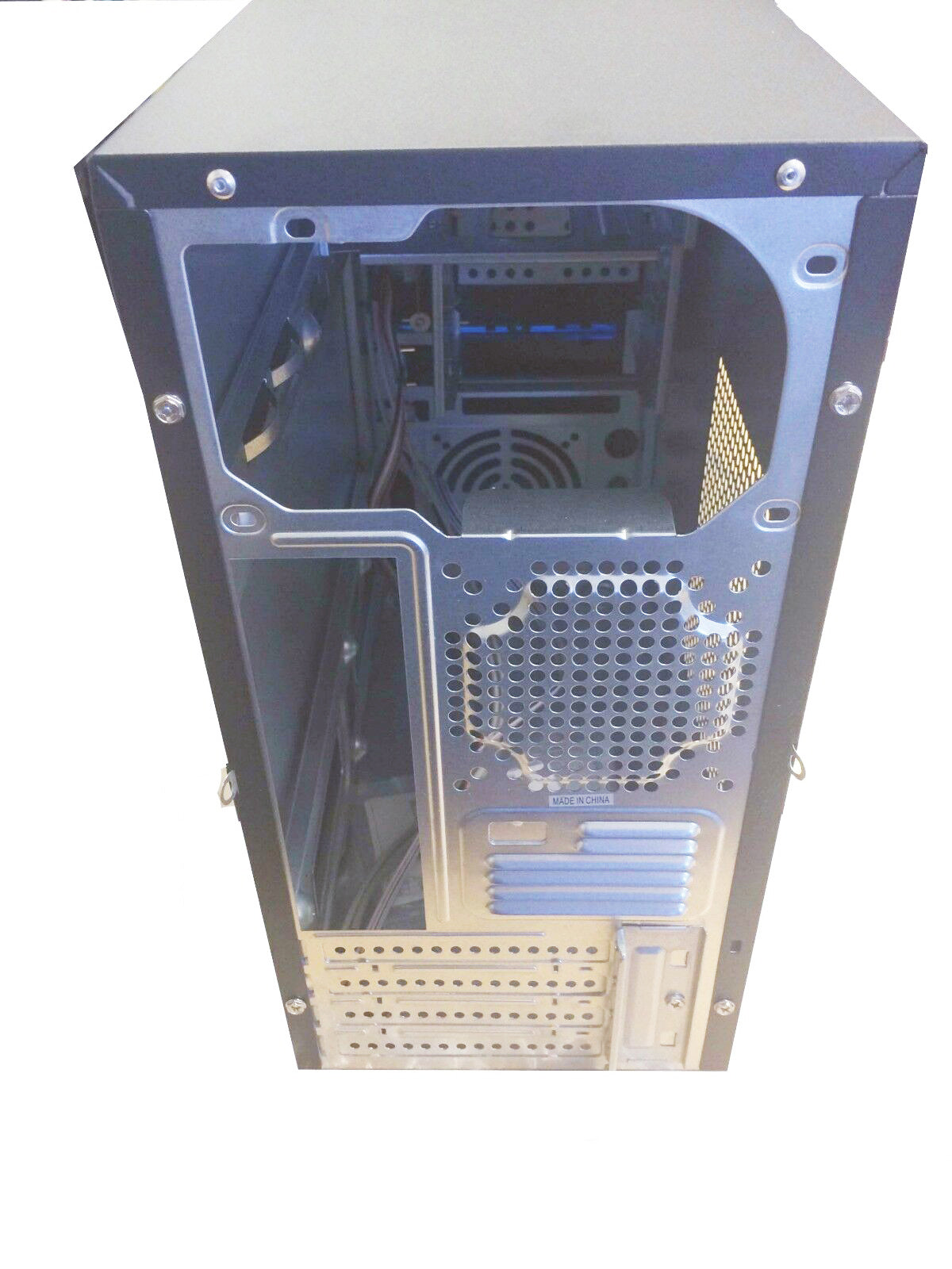 NEW Sleek Black Micro ATX Mini Tower w/ USB 2.0 Side Air Duct Desktop PC Case