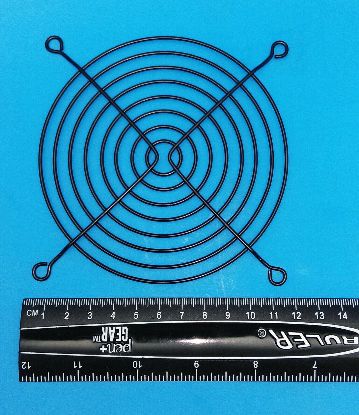 NEW HIGH POWER® 120mm Black Anodized Round Fan Grill,PC Case Installation Screws