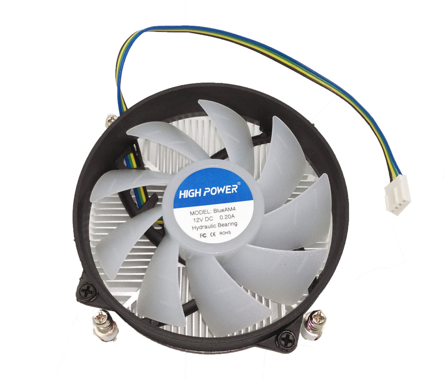 NEW Low-Profile Intel Socket LGA 1150 1151 1155 1200 CPU Blue LED 95mm Cooling Fan