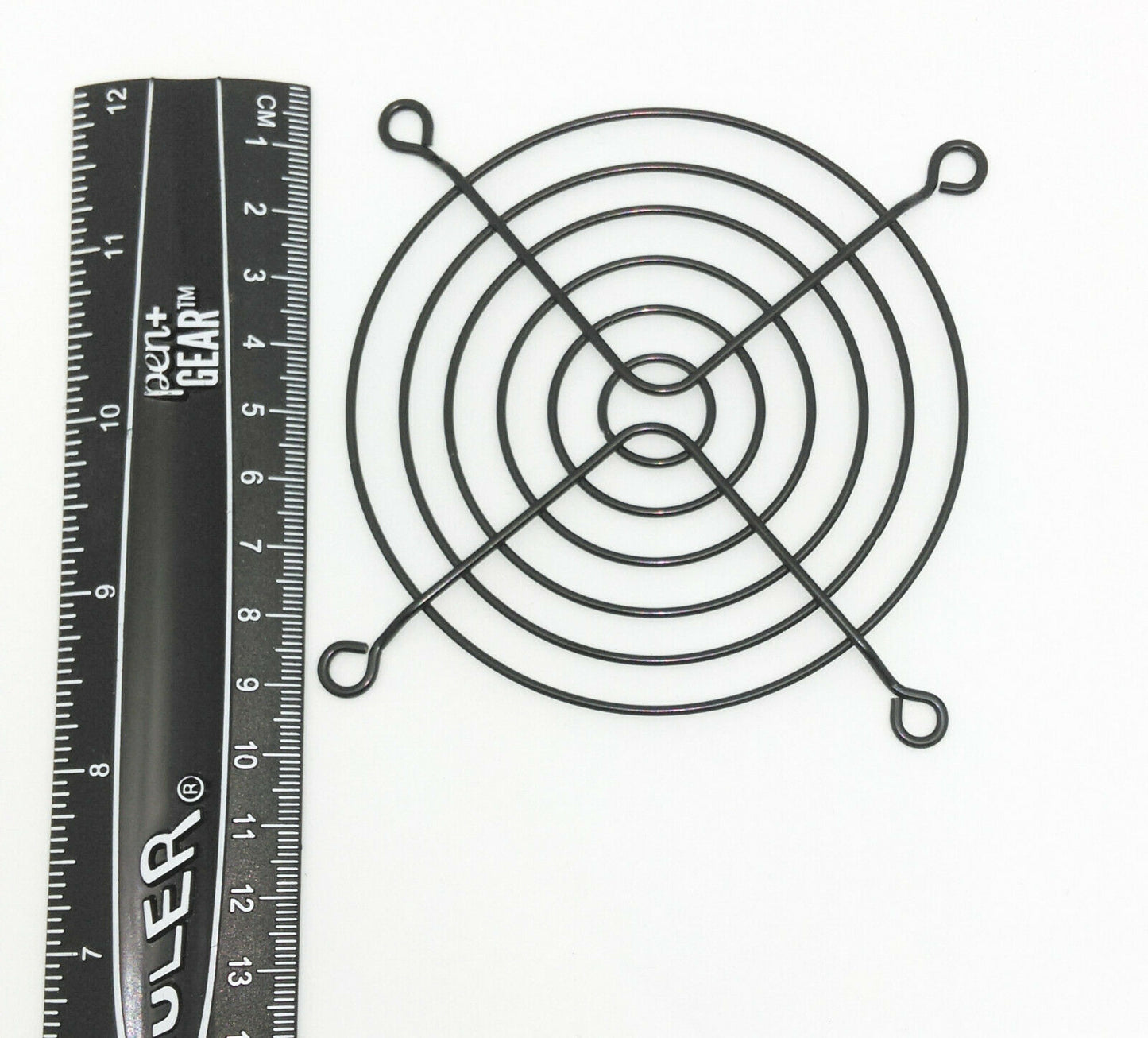 NEW HIGH POWER® 90mm Black Anodized Round Fan Grill, PC Case Installation Screws
