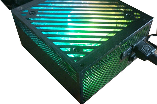 [open box] SHARK 1000W Digital RGB LED Fan Dual PCIe Gaming PC Black ATX Power Supply