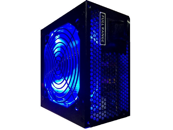 HIGH POWER® HP-750-LED 750-Watt 120mm LED Fan 80+ Efficient Intel i7 Skulltrail/ AMD Ryzen Vega Gaming PC PSU, Quiet Supply