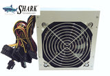 SHARK TECHNOLOGY® ATX-650W Power Supply 120mm Fan 650W with 20+4pin, 4/8-pin ATX 12V, 6+2pin PCIe, 4-SATA, 4-Molex, 1-FDD Connectors