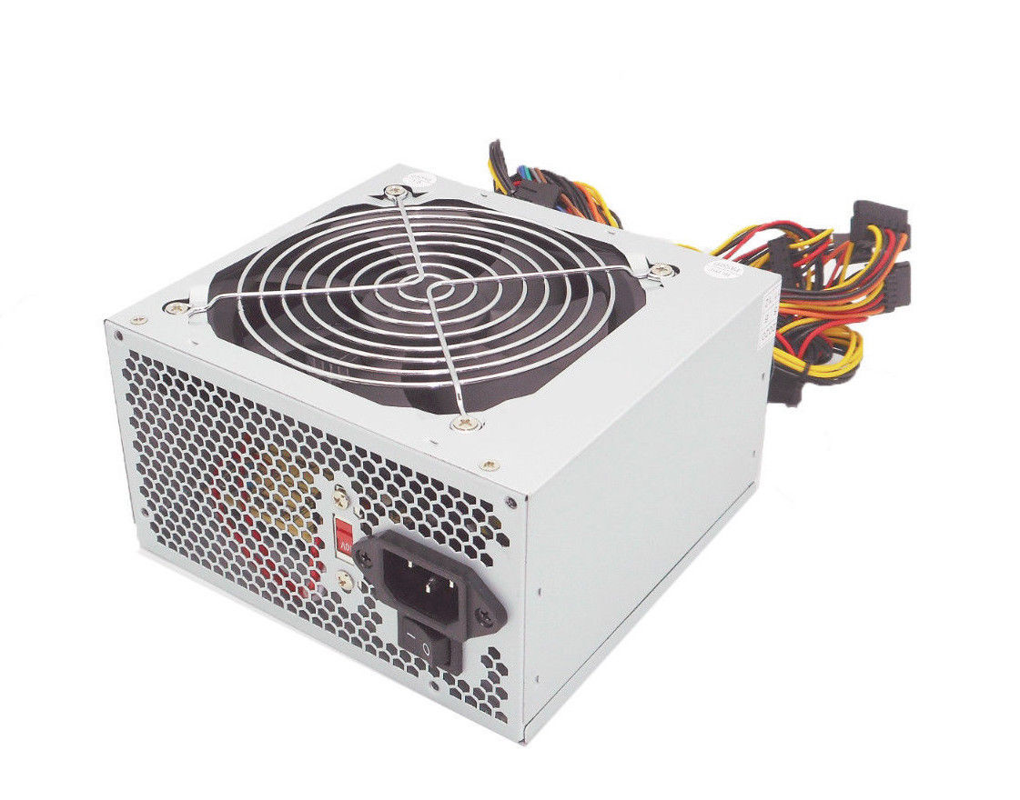 SHARK TECHNOLOGY® ATX-650W Power Supply 120mm Fan 650W with 20+4pin, 4/8-pin ATX 12V, 6+2pin PCIe, 4-SATA, 4-Molex, 1-FDD Connectors