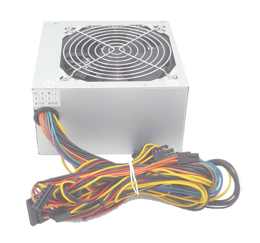 SHARK TECHNOLOGY® ATX-650W Power Supply 120mm Fan 650W with 20+4pin, 4/8-pin ATX 12V, 6+2pin PCIe, 4-SATA, 4-Molex, 1-FDD Connectors