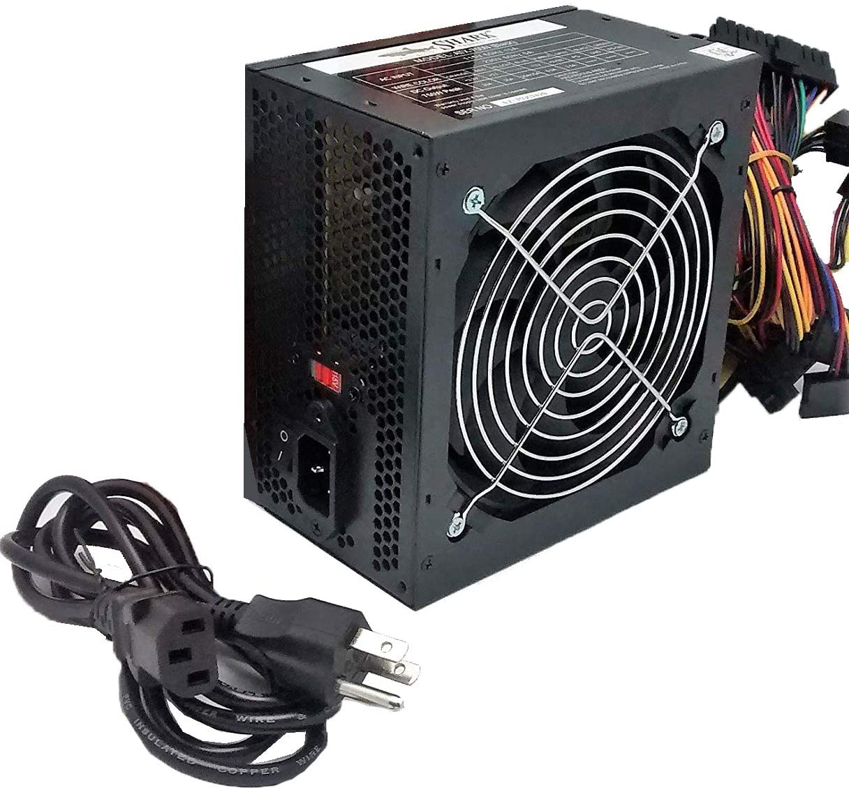 SHARK TECHNOLOGY® 750W Black Gaming PC 120mm Fan ATX Power Supply 4x SATA, PCIE Graphic