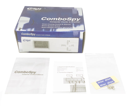 New Enlight Combospy 3.5" to 5.25 PC Case 4-Channel Auto Fan RPM Speed Controller