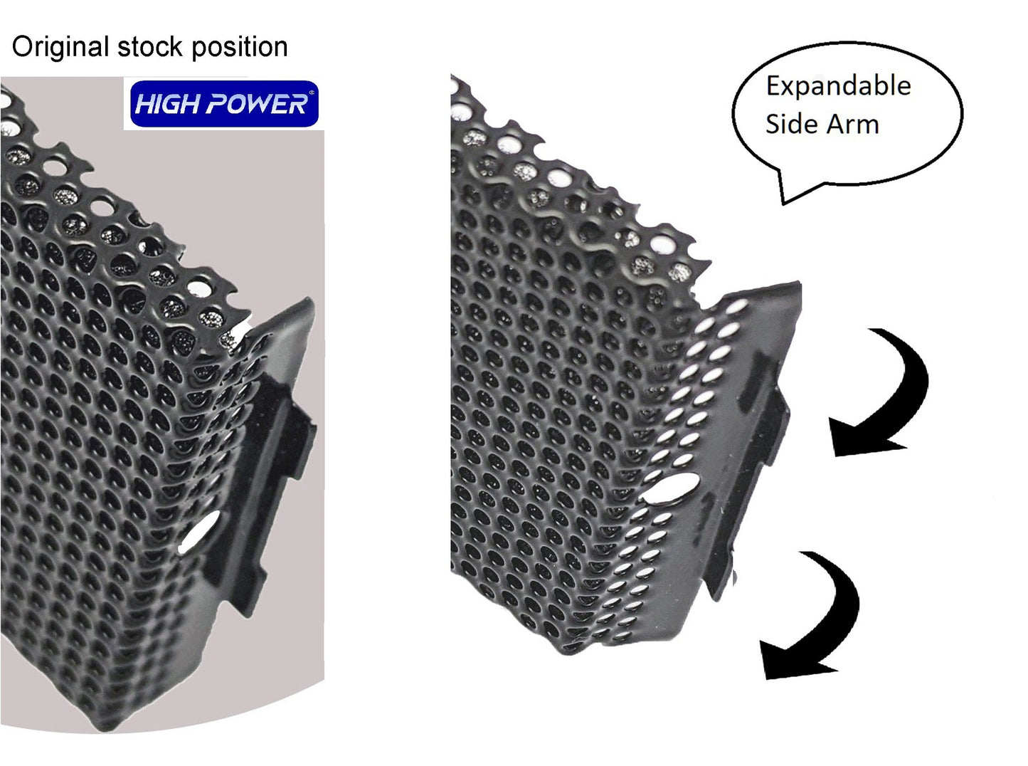 HIGH POWER® U5BC Universal Desktop PC Tower Perforated Mesh Metal 5.25" Drive Bay Cover Plate