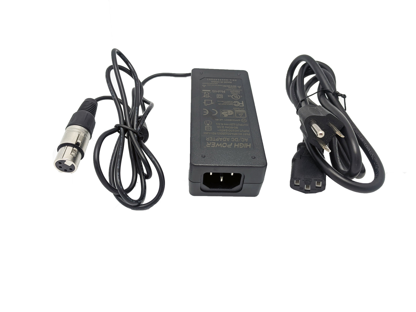 HIGH POWER® HPA-601250U3  REV: A36X  Energy-Efficient 60W Fanless 4pin XLR Power Supply for JVC/ SONY/ PANASONIC Pro Video/Audio