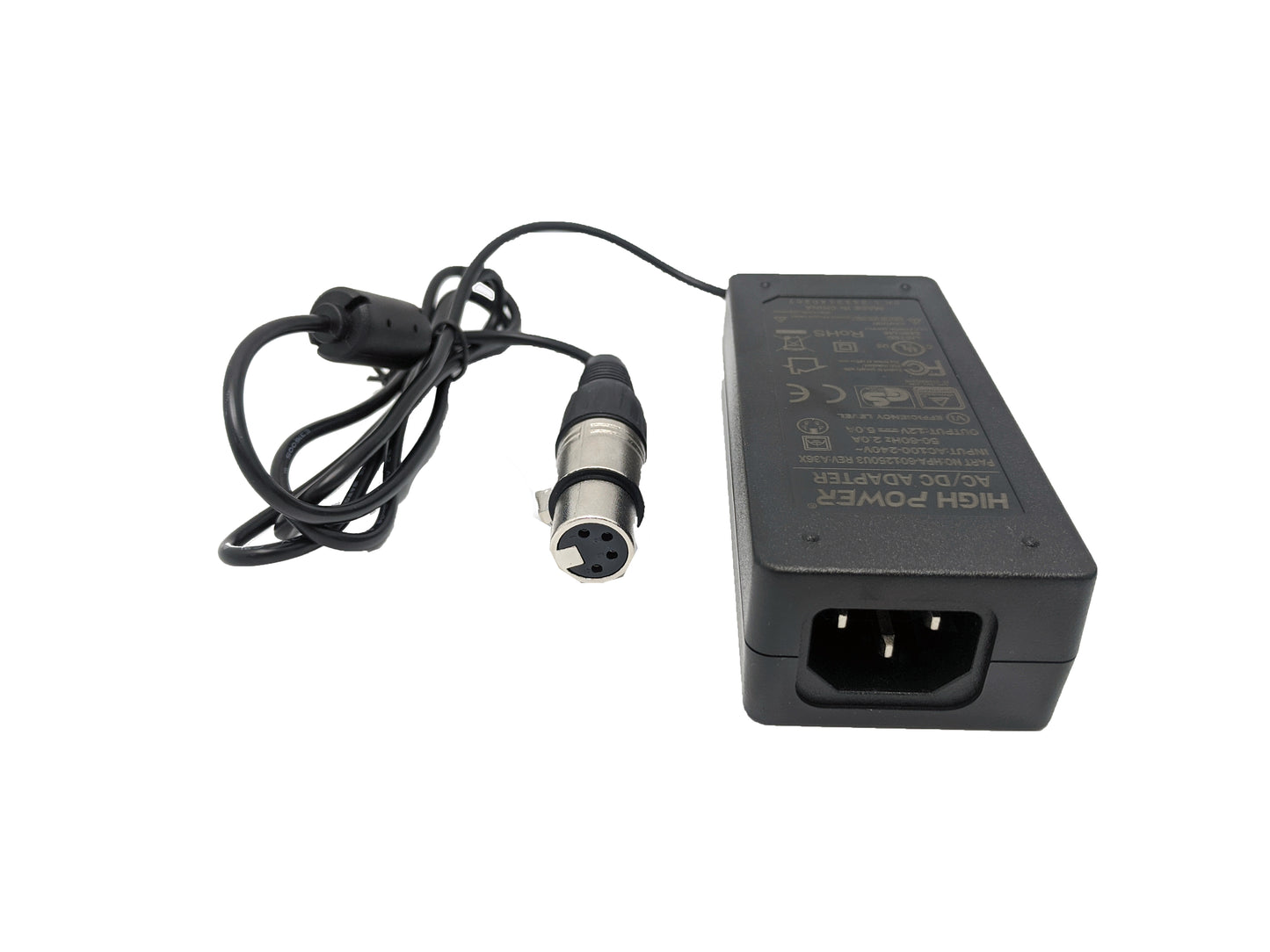 HIGH POWER® HPA-601250U3  REV: A36X  Energy-Efficient 60W Fanless 4pin XLR Power Supply for JVC/ SONY/ PANASONIC Pro Video/Audio
