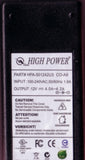HIGH POWER® HPA-501242U3 C0-A9  50W Energy-efficient Fanless LCD Monitor / TV AC Adapter