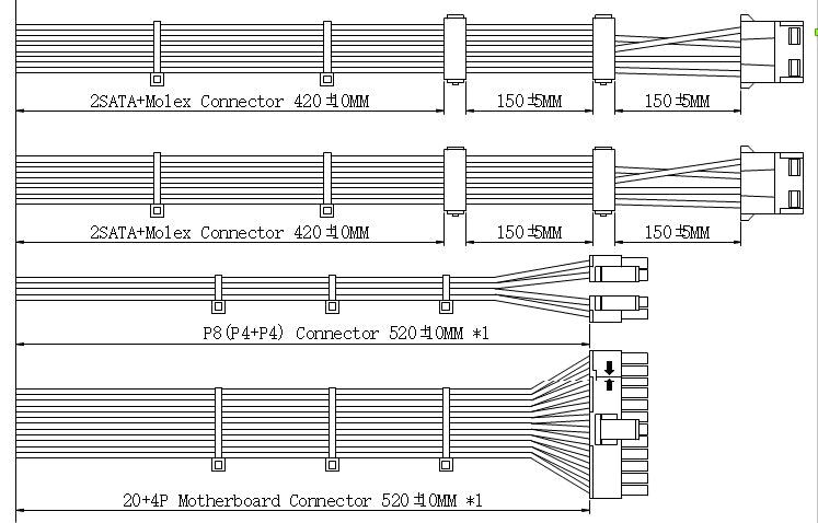 HIGH POWER® HPC-430-N12S (APFC) 430W Efficient Active PFC ATX 12V EuP Lot 6 Power Supply