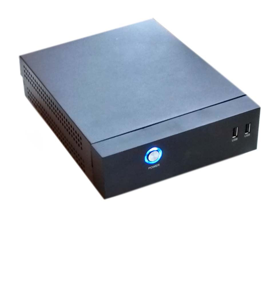 HIGH POWER® mITX-0DB Silent Fanless Mini PC Case 90W (120W peak) Modular Cable Power Supply AND VESA-Mount Kit