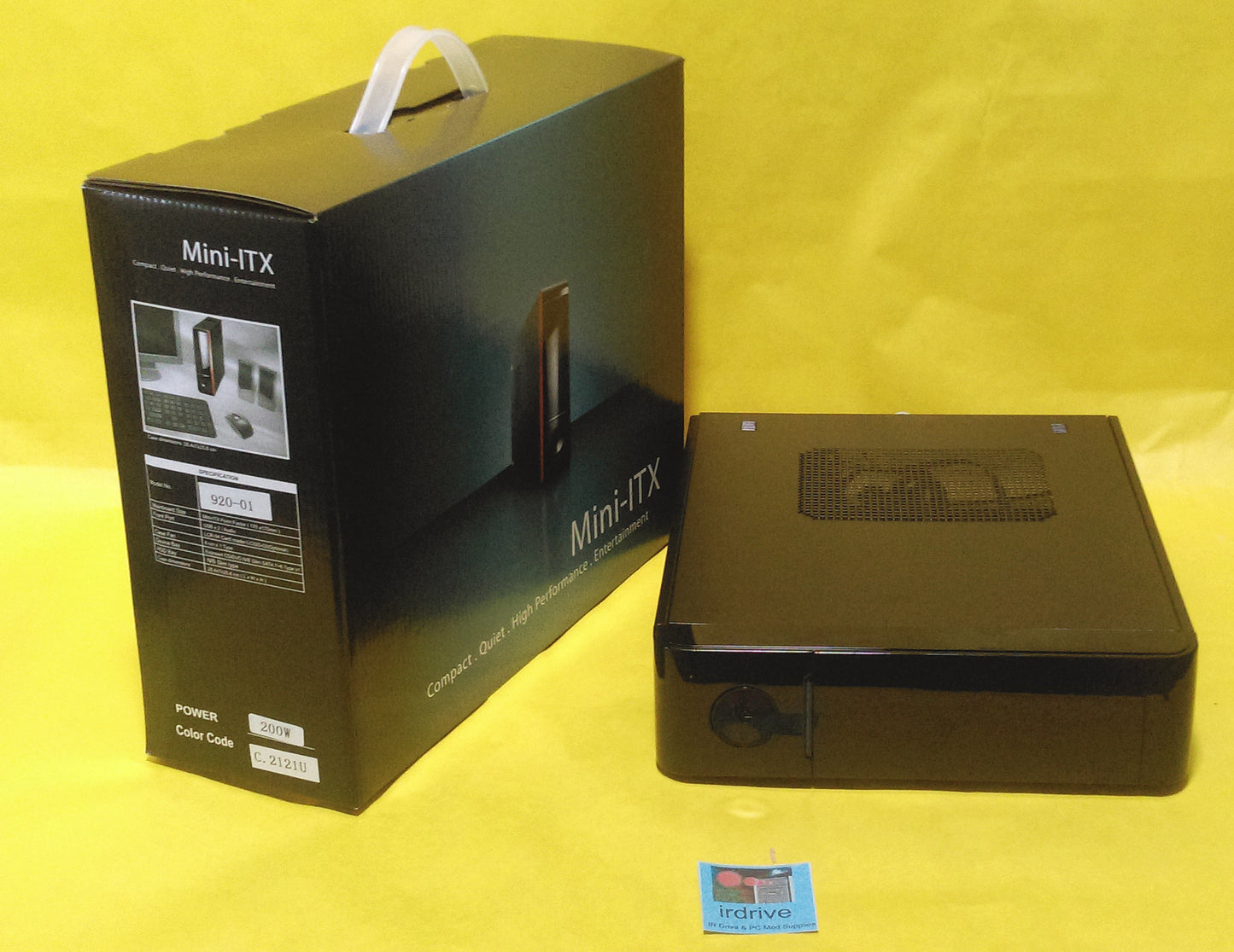 NEW Compact Quiet Mini-ITX Media Center HTPC Case w/ 200W LPX2 Power Supply