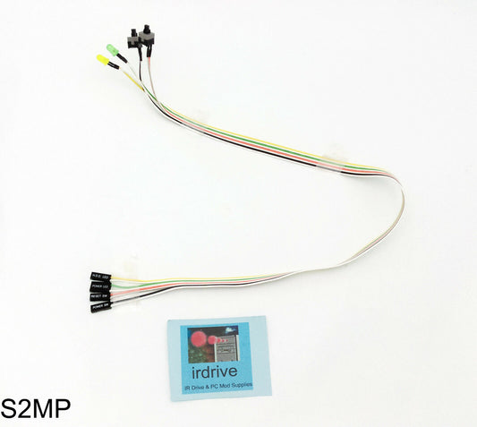 20" Front Panel PC Case ON/OFF Reset Switch POWER/HDD LED Connector Cables