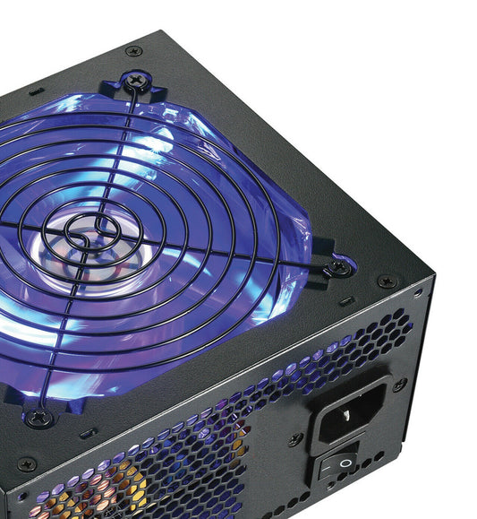 New SHARK 750W Quiet Blue LED Fan 80+ 2x PCIE Intel i7 Gaming PC Power Supply