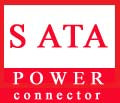 Molex Peripheral Power Connector to Dual Right-Angle SATA (Serial ATA) Power Adapter Cable